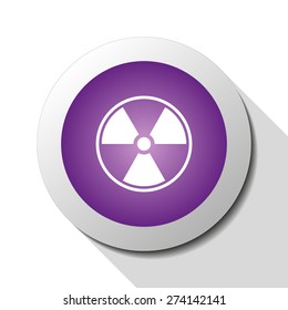 Radiation, web icon. Vector design