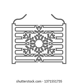 radiator in car icon. Element of Car repear for mobile concept and web apps icon. Outline, thin line icon for website design and development, app development