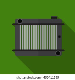Radiator flat icon illustration isolated vector sign symbol