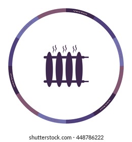 Radiator heater icon