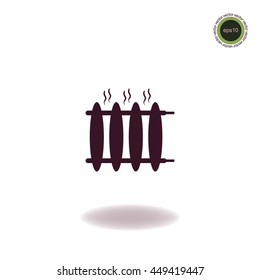 Radiator heater icon