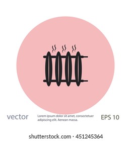 Radiator heater icon