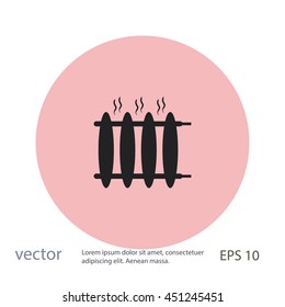 Radiator heater icon