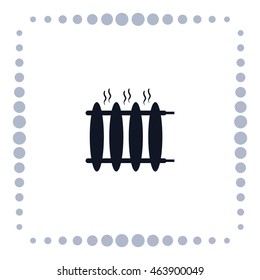 Radiator heater icon