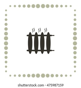 Radiator heater icon
