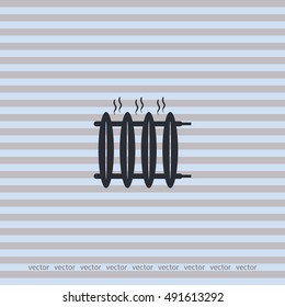 Radiator heater icon