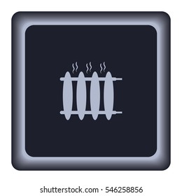 Radiator heater icon