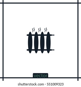 Radiator heater icon