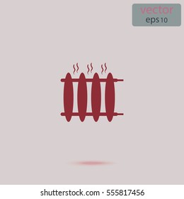 Radiator heater icon