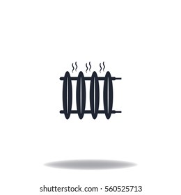 Radiator heater icon
