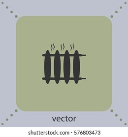 Radiator heater icon