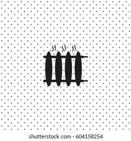 Radiator heater icon