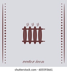 Radiator heater icon