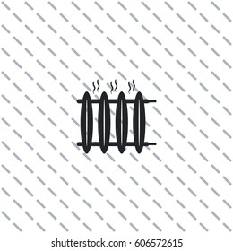 Radiator heater icon