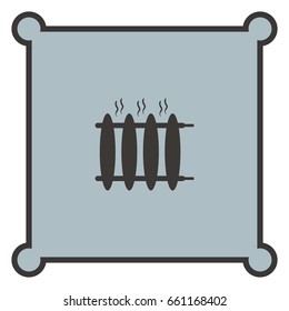 Radiator heater icon