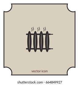 Radiator heater icon