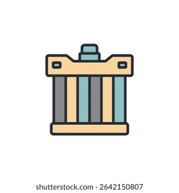 radiator icon collection .design style with background