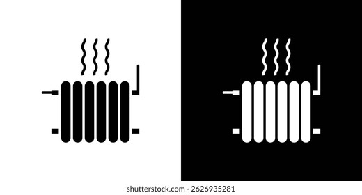 Conceito de ícone do radiador, ilustração de vetor