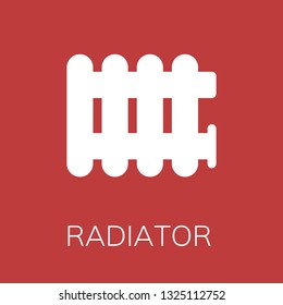 Radiator icon. Editable  Radiator icon for web or mobile.