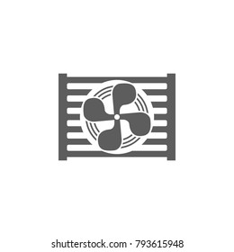radiator icon. Elements of car repair icon. Premium quality graphic design. Signs, outline symbols collection icon for websites, web design, mobile app, info graphic on white background