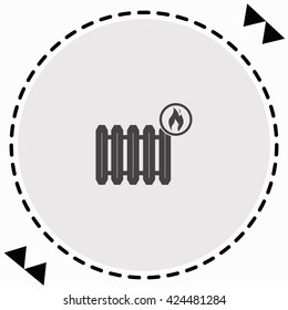 Radiator icon Flat Design. Isolated Illustration.