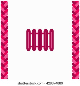 Radiator icon Flat Design. Isolated Illustration.