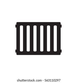 radiator icon illustration isolated vector sign symbol