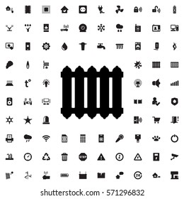 radiator icon illustration isolated vector sign symbol