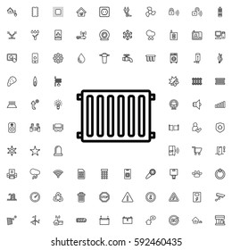 radiator icon illustration isolated vector sign symbol. Smart home icons vector set.