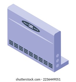 Radiator icon isometric vector. Room energy. Climate service