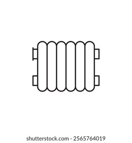radiator icon line art vector