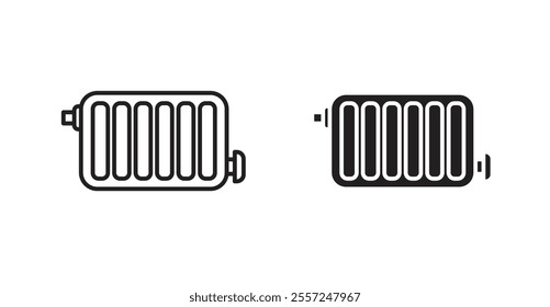 Radiator Icon set. vector illustration set