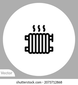 Radiator icon sign vector,Symbol, logo illustration for web and mobile