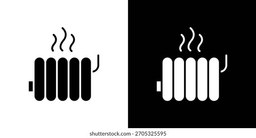 Icono del radiador, estilo plano simple. para diseños de ui o ux