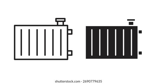 Radiator icon simple vector symbol