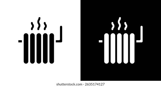 Radiator icon in solid flat trendy design style.