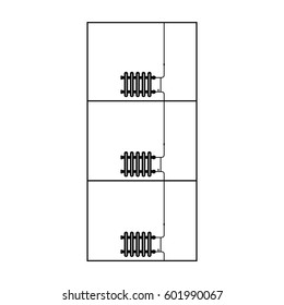 radiator icon vector