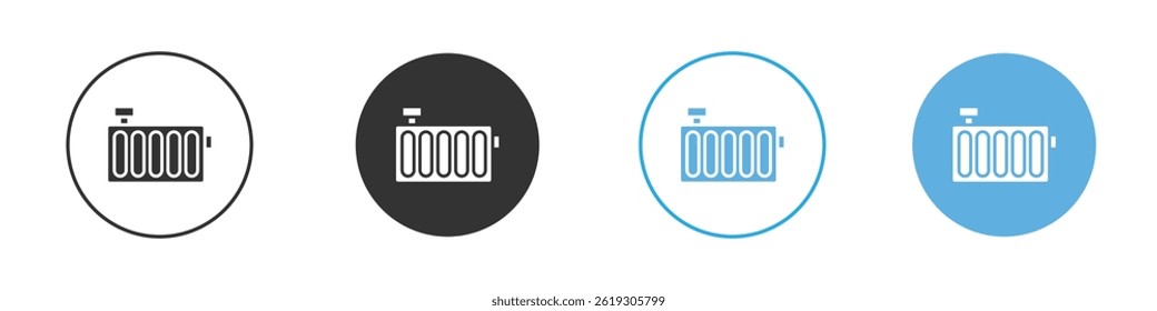 Radiator icon Vector Graphic set