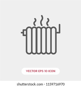 
Radiator icon vector. Heater symbol. Linear style sign for mobile concept and web design. Cooler symbol illustration. Pixel vector graphics - Vector.