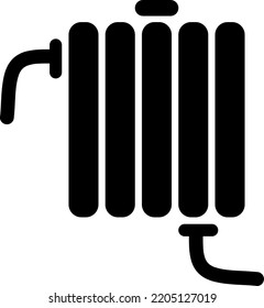 Radiator icon vector. Heater symbol. Linear style sign for mobile concept and web design. Cooler symbol illustration. Pixel vector graphics - Vector..eps
