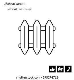 Radiator icon. vector illustration
