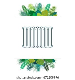 Radiator icon. vector illustration