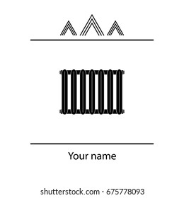 Radiator icon. vector illustration
