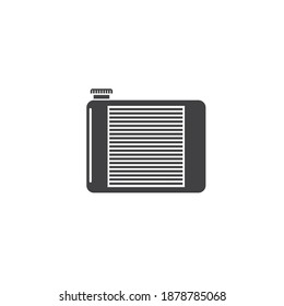 plantilla de diseño de ilustración de vector de icono de radiador