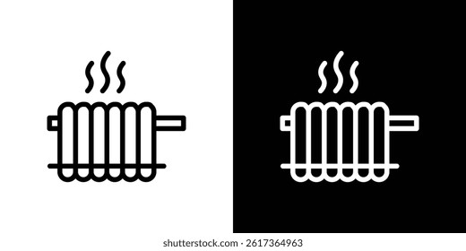 Radiator icon. vector illustration, pictogram isolated. editable