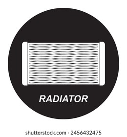 Radiator icon vector illustration symbol design