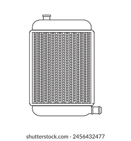 Radiator icon vector illustration symbol design