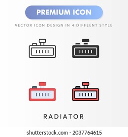radiator icon for your website design, logo, app, UI. Vector graphics illustration and editable stroke.