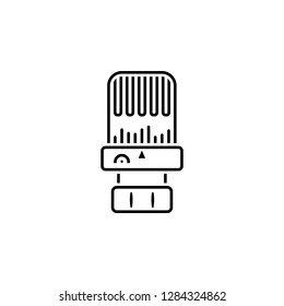radiator, valve, actuator icon. Element of plumbing and heating icon for mobile concept and web apps. Detailed radiator, valve, actuator icon can be used for web and mobile