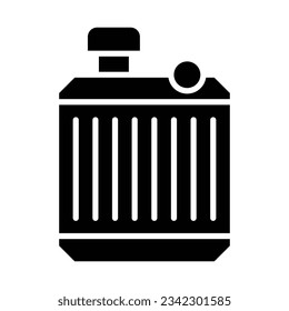 Radiator Vector Glyph Icon For Personal And Commercial Use.
